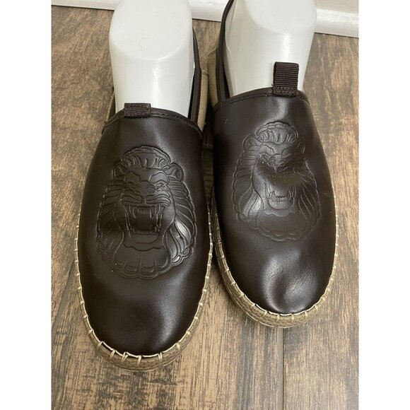 Disney Call It Spring Size 7 Aladdin Lamp Lion Brown Espadrille Vegan Flats Rare - Picture 3 of 11